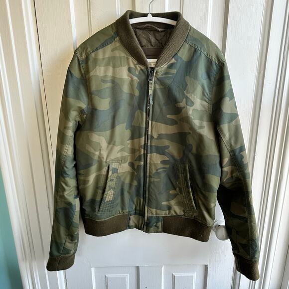Abercrombie & Fitch Baseball Bomber Camo Jacket Rare - Picture 2 of 8